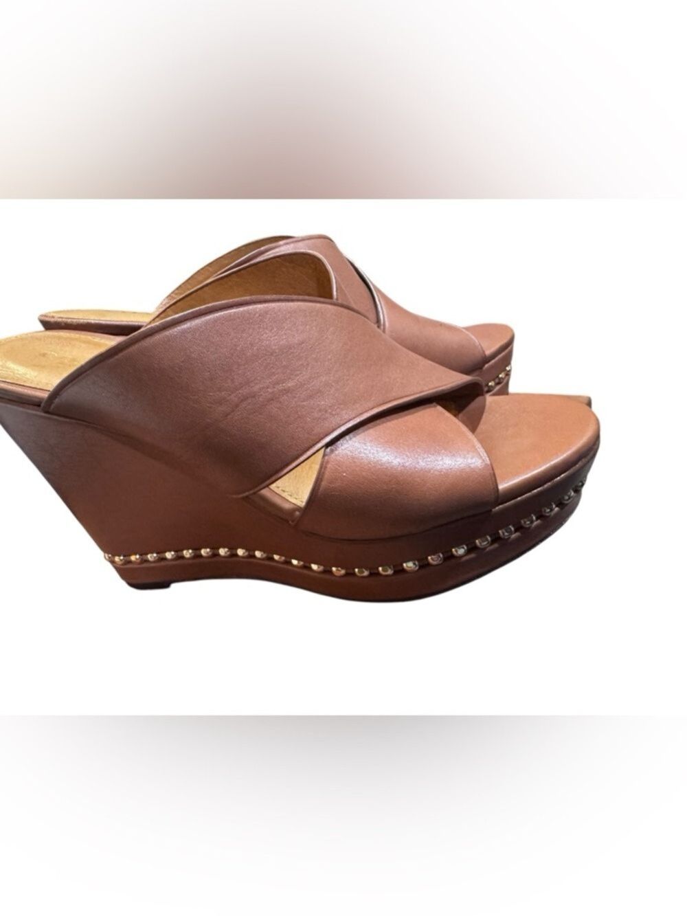 Coach Emily Wedge Slide Sandals in box - Picture 2 of 13